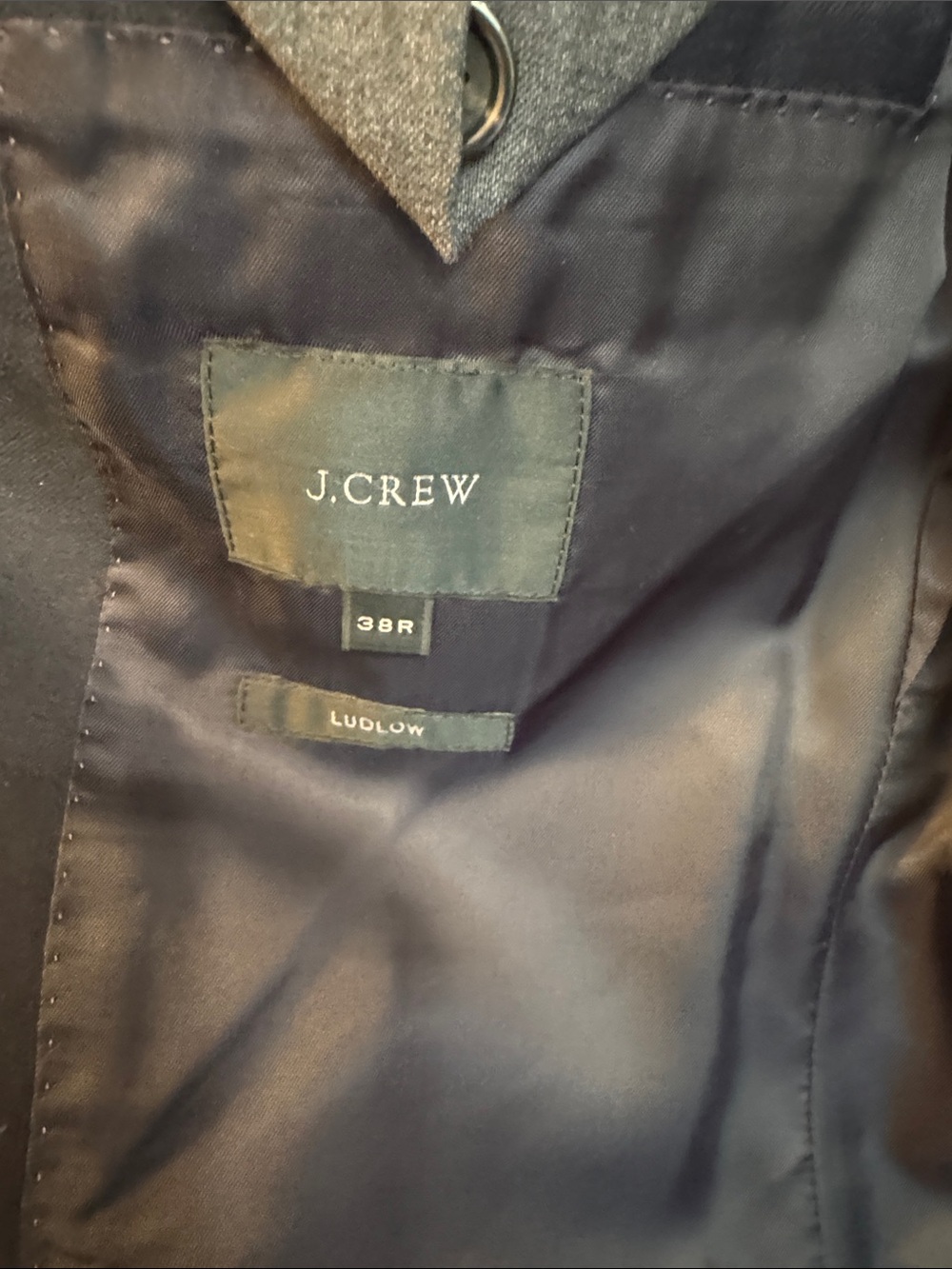 J. Crew Navy Two-Button Blazer with Gold Buttons - Picture 2 of 5